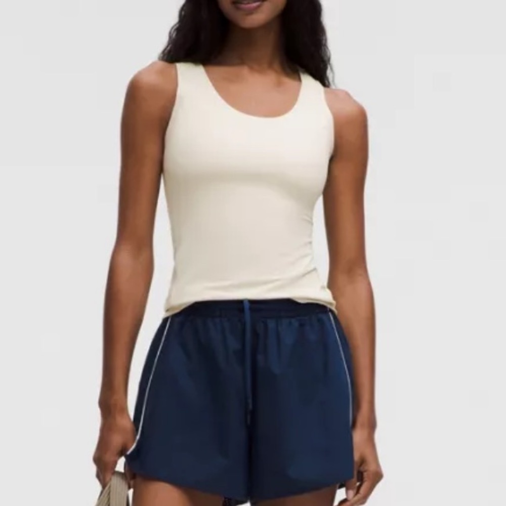 Lululemon Wundermost Ultra-Soft Nulu Scoop-Neck Tank Top Light Ivory